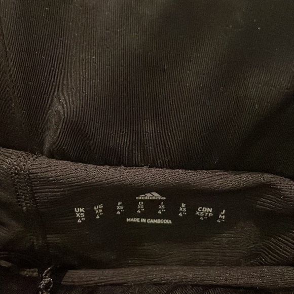 Adidas - Black Exercise Shorts with Stripes and Lining - Picture 3 of 3